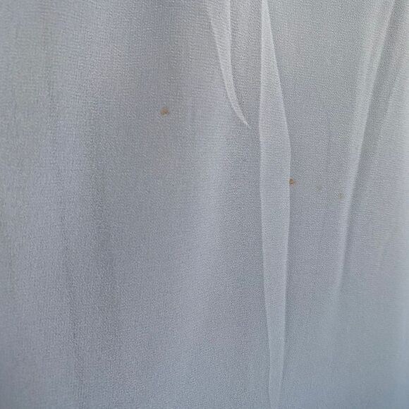 Show Me Your MuMu Caitlin Ruffle Maxi Dress Steel Blue Chiffon Women’s Medium - Picture 11 of 12